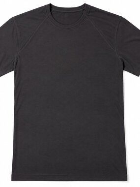 Mens Classic Black T Shirt with Raglan Short Sleeves Stretch Cotton NWT Mono B